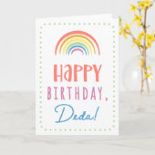 Carte d'anniversaire pour Deda (Fleur jaune)