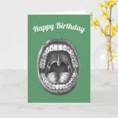 Carte d'anniversaire pour dentiste (Fleur jaune)
