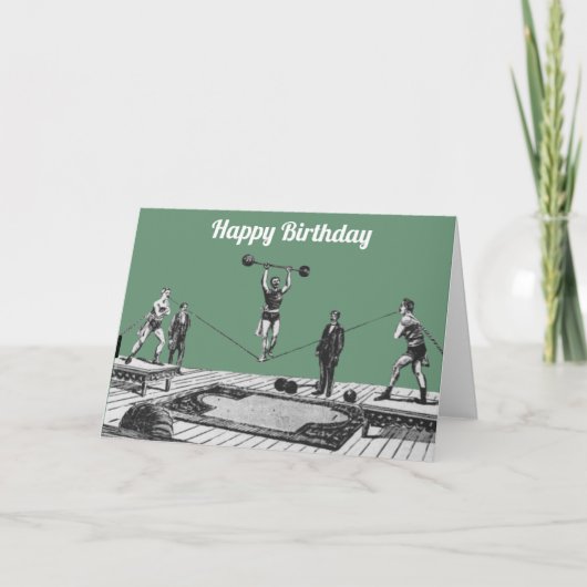 Carte d'anniversaire pour dentiste vintage (Devant)