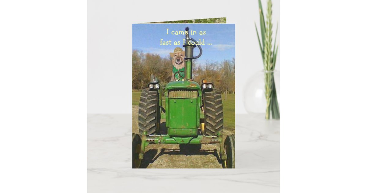 Carte D Anniversaire Pour Des Fans De Tracteur Zazzle Be