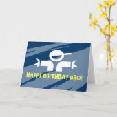 Carte d'anniversaire pour des frères - joyeux (Fleur jaune)