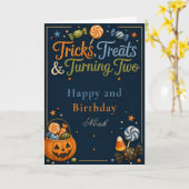 Carte d'anniversaire pour deux ans : Farces, Frian (Fleur jaune)