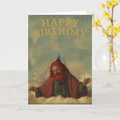 Carte d'anniversaire pour Dieu roux (Fleur jaune)