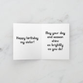 carte d'anniversaire pour elle (Intérieur)