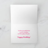 Carte d'anniversaire - Pour elle (Intérieur)