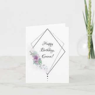 Carte d'anniversaire pour elle