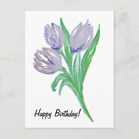 Carte d'anniversaire pour elle 5" x 7" Carte de vœ (Devant)