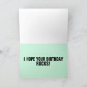 CARTE D'ANNIVERSAIRE POUR ELLE, J'ESPÈRE VOS ROCHE (Intérieur)