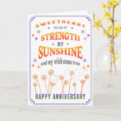 Carte d'anniversaire pour elle ou lui (Fleur jaune)