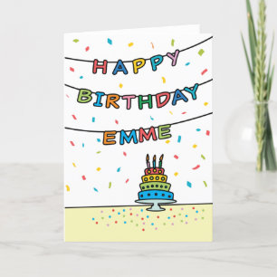 Carte d'anniversaire pour Emme