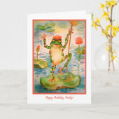 Carte d'anniversaire pour enfant (Fleur jaune)