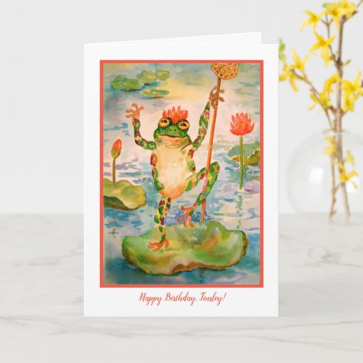 Carte d'anniversaire pour enfant (Fleur jaune)