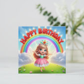 Carte d'anniversaire pour enfant (Debout devant)