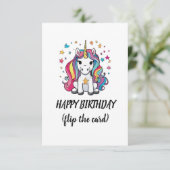 Carte d'anniversaire pour enfants (Debout devant)