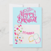 Carte d'anniversaire pour enfants (Devant)