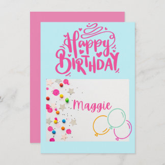 Carte d'anniversaire pour enfants