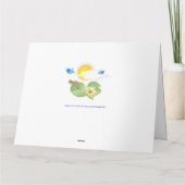 Carte d'anniversaire pour enfants avec un crocodil (Dos)