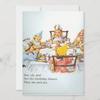 Carte d'anniversaire pour enfants Dick et Jane des
