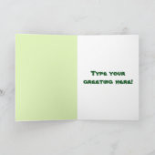 Carte d'anniversaire pour enfants Dinosaur personn (Intérieur)