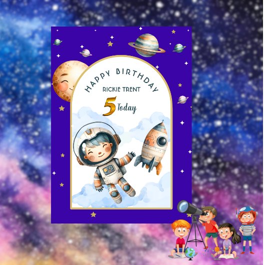 Carte d'anniversaire pour enfants hors du commun