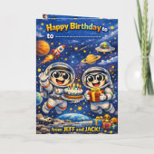 Carte d'anniversaire pour enfants Jeff & Jack – Fê (Dos)
