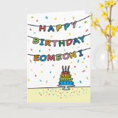 Carte d'anniversaire pour Eomeoni (Fleur jaune)