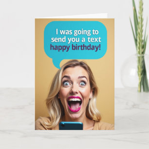 Carte d'anniversaire pour femme vibrante