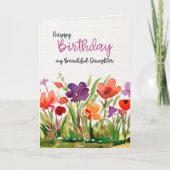 Carte d'anniversaire pour fille (Devant)