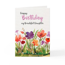 Carte d'anniversaire pour fille