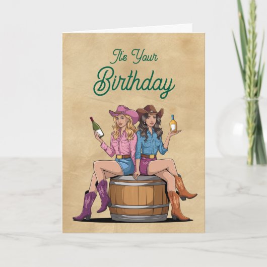 Carte d'anniversaire pour fille de campagne (Devant)
