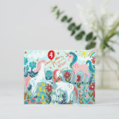 Carte d'anniversaire pour filles mignonnes de lico (Debout devant)