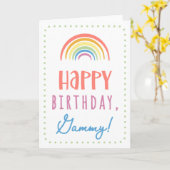 Carte d'anniversaire pour Gammy (Fleur jaune)