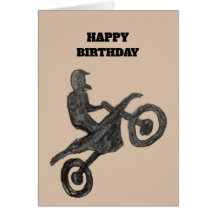 Carte d'anniversaire pour garçon avec croquis de m