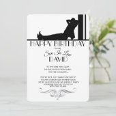 Carte d'anniversaire pour gendre (Debout devant)