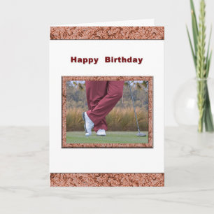 Carte d'anniversaire pour Golfer