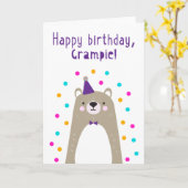 Carte d'anniversaire pour Grampie (Fleur jaune)