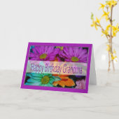Carte d'anniversaire pour grand-mère (Fleur jaune)