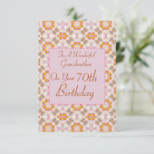 Carte D'Anniversaire Pour Grand-Mère. (Debout devant)