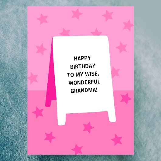 Carte d'anniversaire pour grand-mère