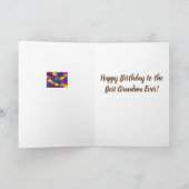 Carte d'anniversaire pour grand-mère - Jelly Bean  (Intérieur)