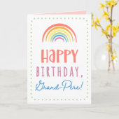 Carte d'anniversaire pour Grand-Père (Fleur jaune)