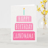 Carte d'anniversaire pour Grandmama (Fleur jaune)