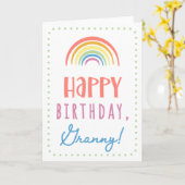 Carte d'anniversaire pour Granny (Fleur jaune)