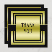 Carte d'anniversaire pour homme de classe Or et No (Devant / Derrière)