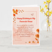 Carte d'anniversaire pour infirmière (Fleur jaune)
