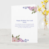 Carte d'anniversaire pour infirmière diplômée (Fleur jaune)