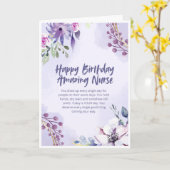Carte d'anniversaire pour infirmière incroyable — (Fleur jaune)