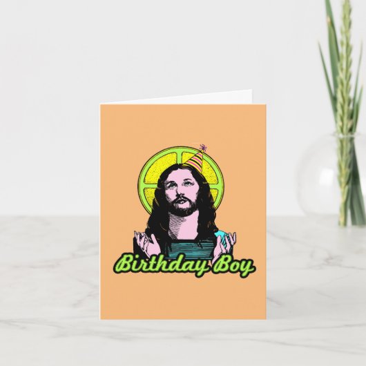 Carte d'anniversaire pour Jésus garçon (Devant)