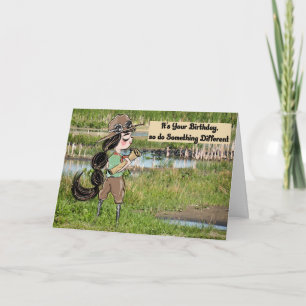 Carte d'anniversaire pour jeune femme adulte à la 