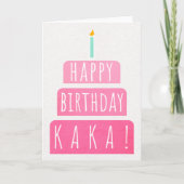 Carte d'anniversaire pour Kaka (Devant)